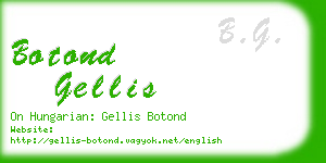 botond gellis business card